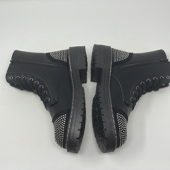 Sugar Kalina Studded Combat Ankle Boots - Picture 8 of 13